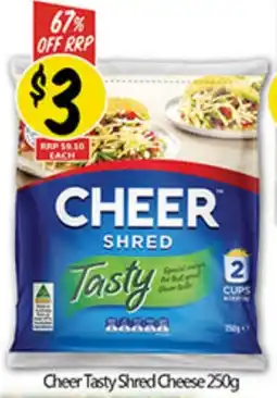 Not Quite Right Cheer Tasty Shred Cheese offer