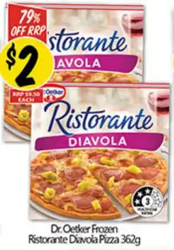 Not Quite Right Dr. Oetker Frozen Ristorante Diavola Pizza offer