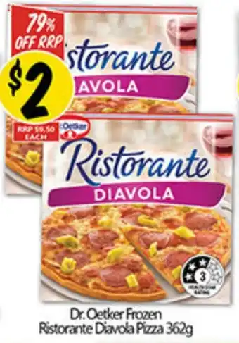 Dr. Oetker Frozen Ristorante Diavola Pizza