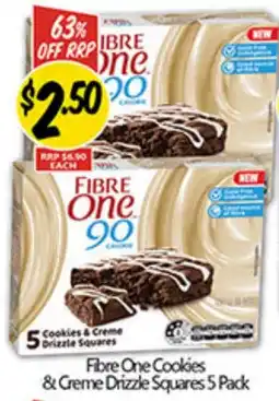 Not Quite Right Fibre One Cookies & Creme Drizzle Squares offer