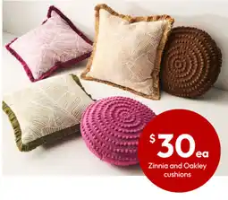 Target Zinnia and Oakley cushions offer