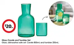 Coles Glass Carafe and Tumbler Set offer