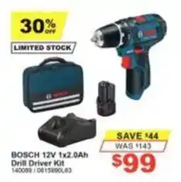 Total Tools Bosch 12V 1x2.0Ah Drill Driver Kit offer