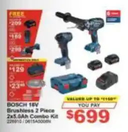 Total Tools Bosch 18V Brushless 2 Piece offer