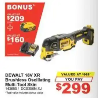 DeWalt 18V XR Brushless Oscillating Multi-Tool Skin