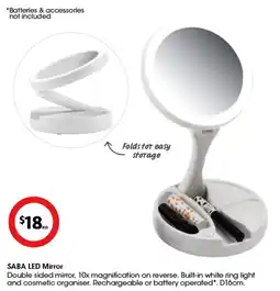 Coles SABA LED Mirror offer