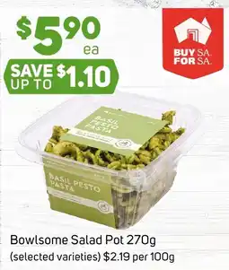 Foodland BowlSome Salad Pot Basil Pesto Pasta offer