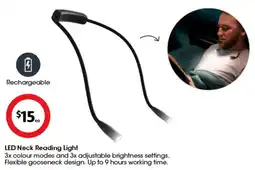 Coles LED Neck Reading Light offer