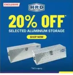 Total Tools Selected aluminium storage offer