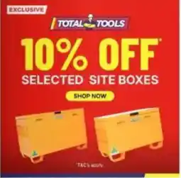 Total Tools Total Tools Selected Site Boxes offer