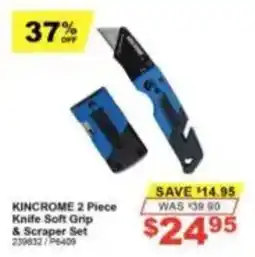 Total Tools Kincrome 2 Piece Knife Soft Grip & Scraper Set offer