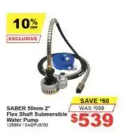 Total Tools Saber 50mm 2" Flex Shaft Submersible Water Pump offer