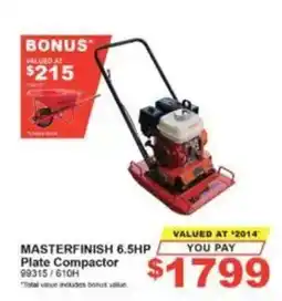 Total Tools Masterfinish 6.5HP Plate Compactor offer