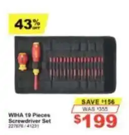 Total Tools WIHA 19 Pieces Screwdriver Set offer