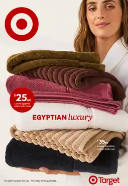 Target Egyptian luxury cotton bath towel offer