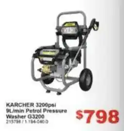 Total Tools Karcher 3200psi 9L/min Petrol Pressure Washer G3200 offer