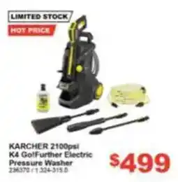 Total Tools Karcher 2100psi K4 GolFurther Electric Pressure Washer offer