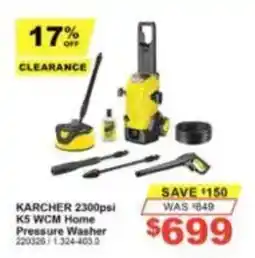 Total Tools Karcher 2300psi K5 WCM Home Pressure Washer offer