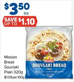 Foodland Mission Bread Souvlaki Plain offer