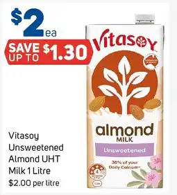 Foodland Vitasoy Almond Milk Unsweetened offer