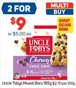 Foodland Uncle Tobys Chewy Choc Chip Muesli Bars offer
