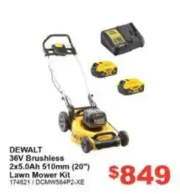 Total Tools DeWalt 36V Brushless Lawn Mower Kit offer