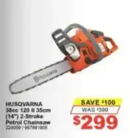 Total Tools Husqvarna 14" 2-Stroke Petrol Chainsaw offer