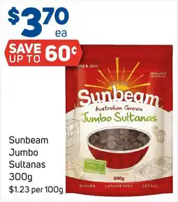 Foodland Sunbeam Jumbo Sultanas offer