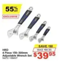 Total Tools HRD 4 Piece 150-300mm Adjustable Wrench Set offer