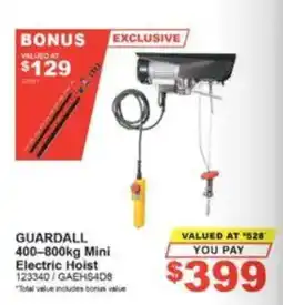 Total Tools Guardall 400-800kg Mini Electric Hoist offer