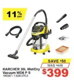 Total Tools Karcher 30L Wet/Dry Vacuum WD6 P S offer