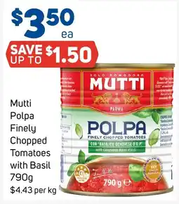 Foodland Mutti Polpa Finely Chopped Tomatoes with Basil offer