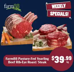 Tasman Butchers Farm88 Pasture-Fed Yearling Beef Rib-Eye Roast/ Steak offer