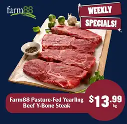Tasman Butchers Farm88 Pasture-Fed Yearling Beef Y-Bone Steak offer