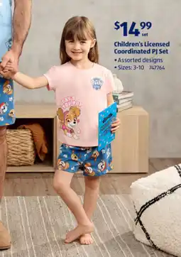 ALDI Children's Licensed Coordinated PJ Set offer