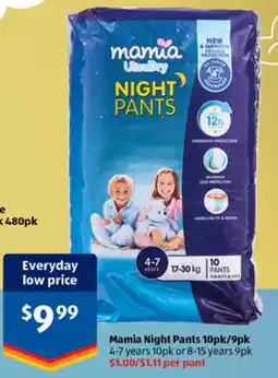 ALDI Mamia Night Pants offer