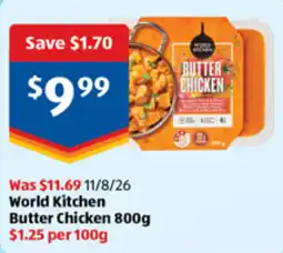 ALDI World Kitchen Butter Chicken offer