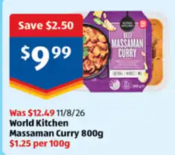 ALDI World Kitchen Massaman Curry offer