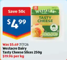 ALDI Westacre Dairy Tasty Cheese Slices offer