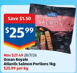 ALDI Ocean Royale Atlantic Salmon Portions offer