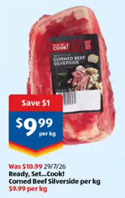ALDI Ready, Set...Cook! Corned Beef Silverside offer