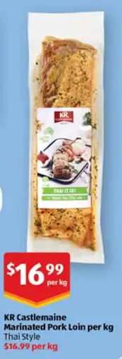 ALDI KR Castlemaine Marinated Pork Loin offer