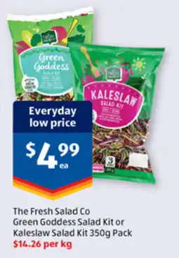 ALDI The Fresh Salad Co Green Goddess Salad Kit or Kaleslaw Salad Kit offer