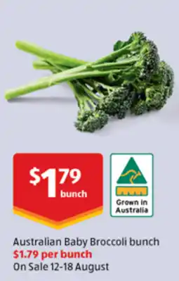 ALDI Australian Baby Broccoli bunch offer