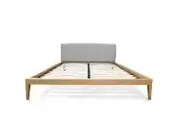 Aksel Wooden Flatform Bed, King, Oak