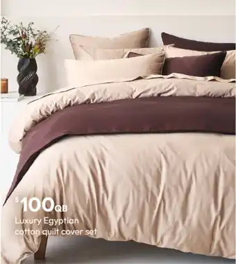 Luxury Egyptian cotton quilt cover set