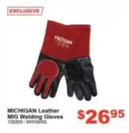 Total Tools Michigan Leather MIG Welding Gloves offer