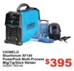 Total Tools Cigweld BlueVenom XF140 PowerPack Multi-Process Mig/Tig/Stick Welder offer