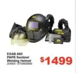 Total Tools ESAB A60 PAPR Sentinel Welding Helmet offer