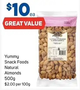 Foodland Yummy Snack Foods Natural Almonds offer